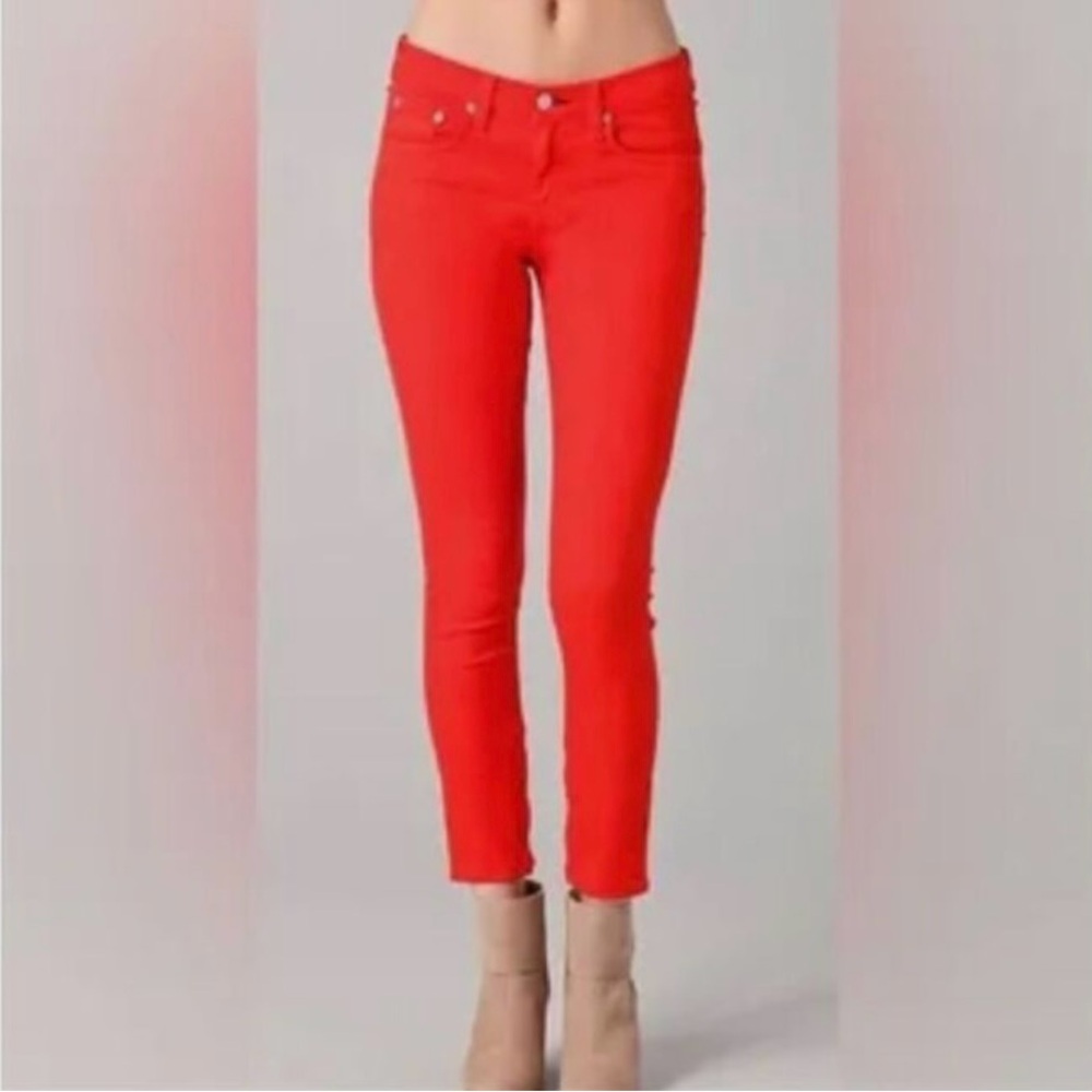 Rag & Bone coral size 25 jeans zipper capri